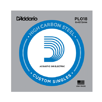 D'Addario PL018 .018 Plain Single String