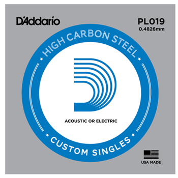 D'Addario PL019 .019 Plain Single String