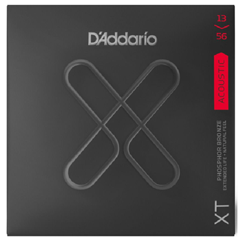 D'Addario XTAPB1356 Xt Phosphor Bronze Acoustic Guitar Medium Coated 13-56