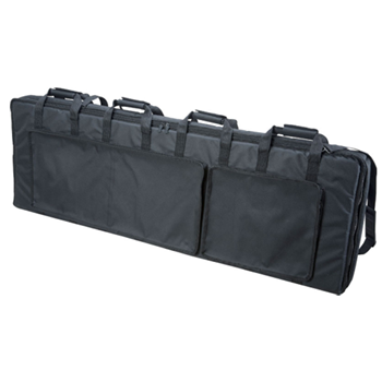 Levys CMK04 Polyester keyboard bag with 1" foam padding and plush lining. The top is reinforced with a plastic l