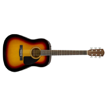 Fender 0970110232 CD-60 Dreadnought V3 Acoustic Guitar - Sunburst w/ Hardshell Case