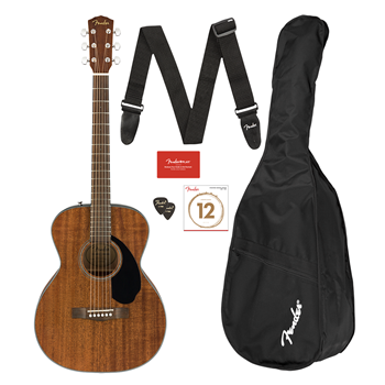 Fender 0970150422 CC-60S Concert Pack V2  Acoustic Guitar - All Mahogany