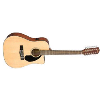 Fender 0970193021 CD-60SCE Dreadnought 12-String Acoustic- Electric Guitar - Natural