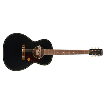Gretsch 2711130511 Deltoluxe Concert Acoustic Guitar -   Tortoiseshell Pickguard - Black Top