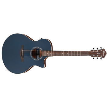 Ibanez AE100DBF AE Series Mid Cutaway Acoustic-Electric Guitar - Dark Tide Blue Flat