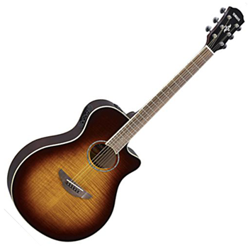 Yamaha APX600FM TBS Cutaway Acoustic Electric Guitar - Flame Maple Tobacco Brown Sunburst