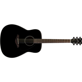 Yamaha FG800J BL Dreadnought Spruce Top Acoustic Guitar - Black