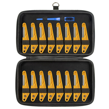 Music Nomad NUT-FILE-16PC-SET 16pc Guitar Nut File Set W/case & Cleaning Brush