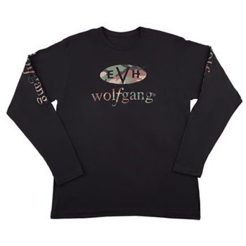 EVH 0222260506 Wolfgang Camo - L/S T-Shirt - Black - M