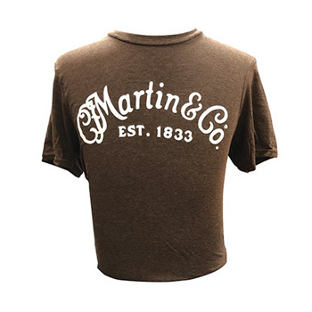 Martin 18CM0135XL Basic Logo T-Shirt in Heather Brown XL