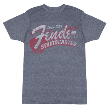 Fender 9101290487 1954 Strat - T-Shirt - Blue Smoke - M