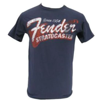 Fender 9101290587 1954 Strat - T-Shirt - Blue smoke - Lrg