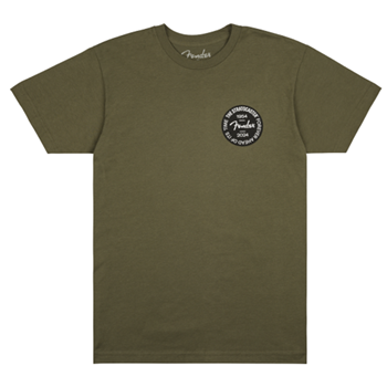 Fender 9101293897 70th Anniversary Badge - T-Shirt - Olive - XXL