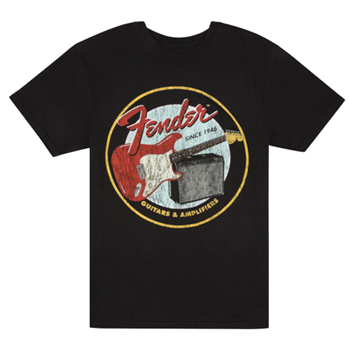 Fender 9193122606 1946 Guitars & Amps - T-shirt - Vintage Black - XL