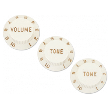 Fender 0056254049 Knobs, Strat Parchment Set