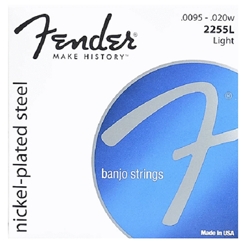 Fender 2255L Nickel Plated Steel Banjo 0095-.020w Light