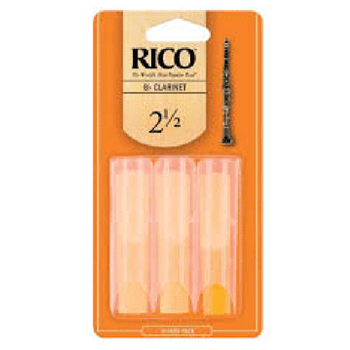 Rico RCA0325 Bb Clarinet Reeds 2.5 Strength (3pk)