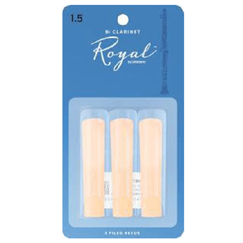 Rico RCB0315 Royal Bb Clarinet Reed 1 1/2 - 3 Pck