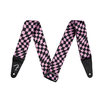 Fender 0990637270 Wav Checkerboard Polyester Strap - Pink