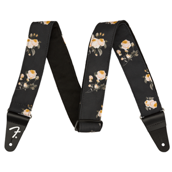 Fender 0990638006 Floral Strap - Black