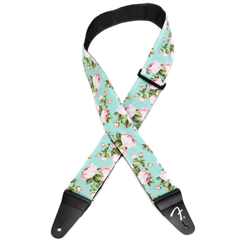 Fender 0990638049 Floral Strap - Surf Green