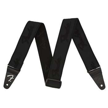 Fender 0990642076 Weightless Logo Strap - Blk
