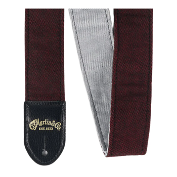 Martin 18A0149 Sea Wool Burgandy Tweed Strap