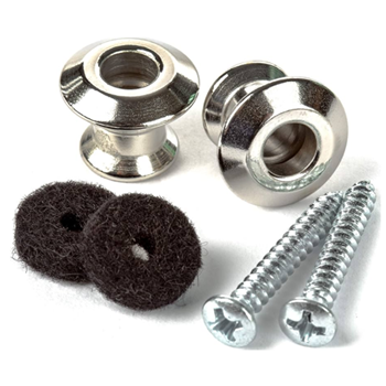 Dunlop 2PSLS031N Straplok Dual Design Strap Button Set - Nickel