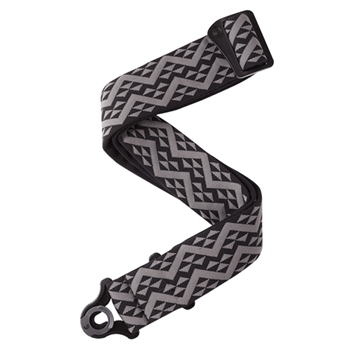 D'Addario 50BAL03 Auto Lock Strap - Black Geometric