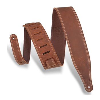 Levys M17BDS-BRN Levy's 2.5 Deluxe series Butter Double Stich Strap