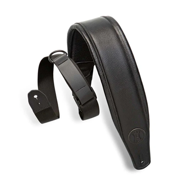 Levys MRHGS-BLK Right Height Garment Padded Black 2.5" Guitar Strap