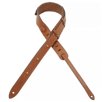 Levys MV70TRC-TAN 2" Veg-Tan Leather Guitar Strap