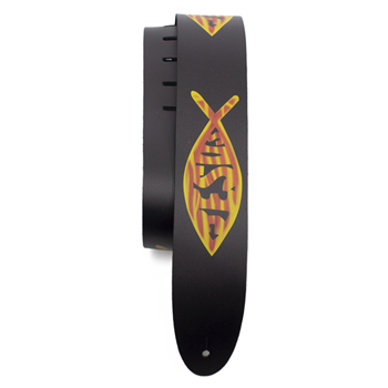 Perris P25DTL-11046 2.5" Jesus Fish Guitar Strap