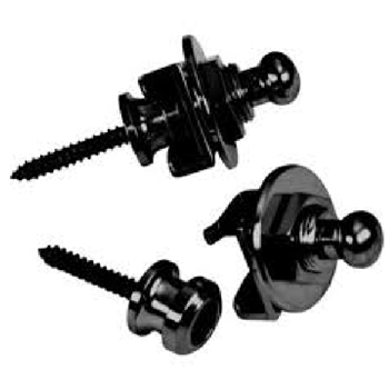 Schaller SCH14010401 S-Lock Strap Locks - Black Chrome