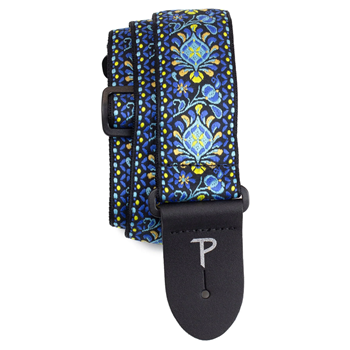 Perris TWS-7286 2" Jacquard Guitar Strap - Blue Lotus