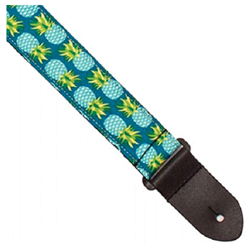 Perris UKLPCP-7096 1.5" Polyester Ukulele Strap - Blue Pineapples
