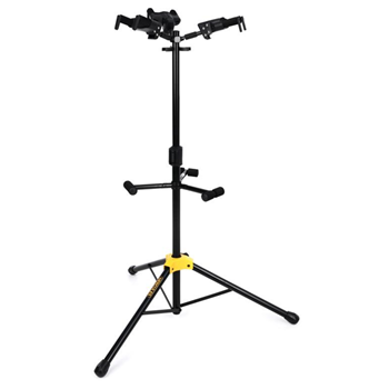 Hercules GS432BPLUS Auto Grab Triple Guitar Stand, Black