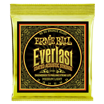 Ernie Ball 2556EB Everlast Coated 80/20 Medium Light Guitar Strings