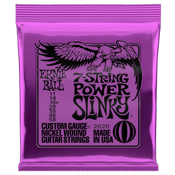 Ernie Ball 2620EB 7-String Power Slinky 11-58 Electric Strings