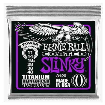 Ernie Ball 3120EB 'Power' Slinky Coated Titanium Reinforced Strings 11-48