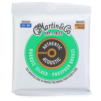 Martin 41Y18MA550S Marquis Phosphor Bronze strings Med 13-56 silked