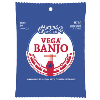 Martin 41Y18V700 Vega Banjo Strings - Nickel, Light