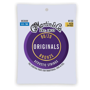 Martin 41Y20M150 Original Acoustic Guitar Strings - 80-20 Bronze Medium