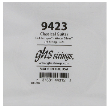 GHS 9423 La Classique Strings Round Wound Basses, Winter Silver