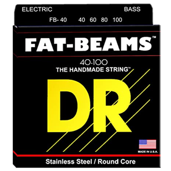 DR Strings FB-40 Fat-Beams 5-String Bass Strings, Light (40-100)