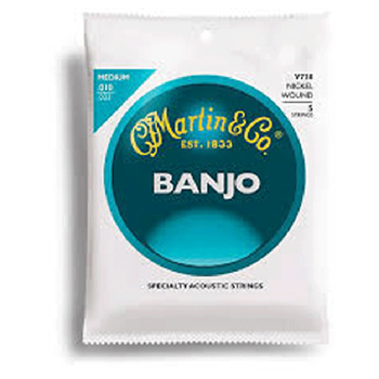 Martin V730 Banjo Strings - Med - 10-23