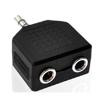 Millennium AA-15 Audio Adaptor 1 Male 3.5mm Jack To 2 Female 3.5mm Jack