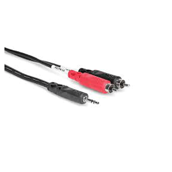 Hosa CMR-206 3.5mm Male TRS to Dual RCA - 6 ft