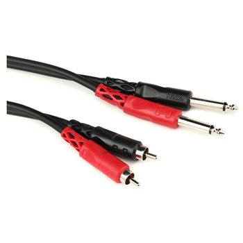 Hosa CPR-206 1/4" Ts (m) X2 - Rca (m) X2 Cable - 19.8ft.