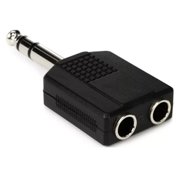 Hosa GPP-359 Dual Trs To 1/4" Trs Adaptor